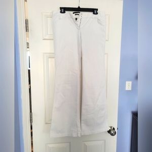 Express editor pants flare white